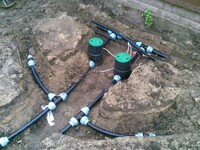 Выкопка траншей на готовом участке (газон), м3