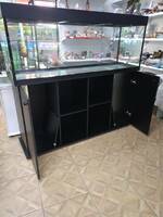 Хит, Аквариум 400л. прямой с пластиковой крышкой+ диодный светильник+ усиленная тумба с дверками