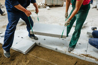 Монтаж покрытия из гранитных плит (щебне-песчаное осн.), м2