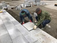 Гранит разноразмерный, м2