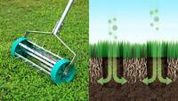 Вертикуция/аэрация газона, сотка